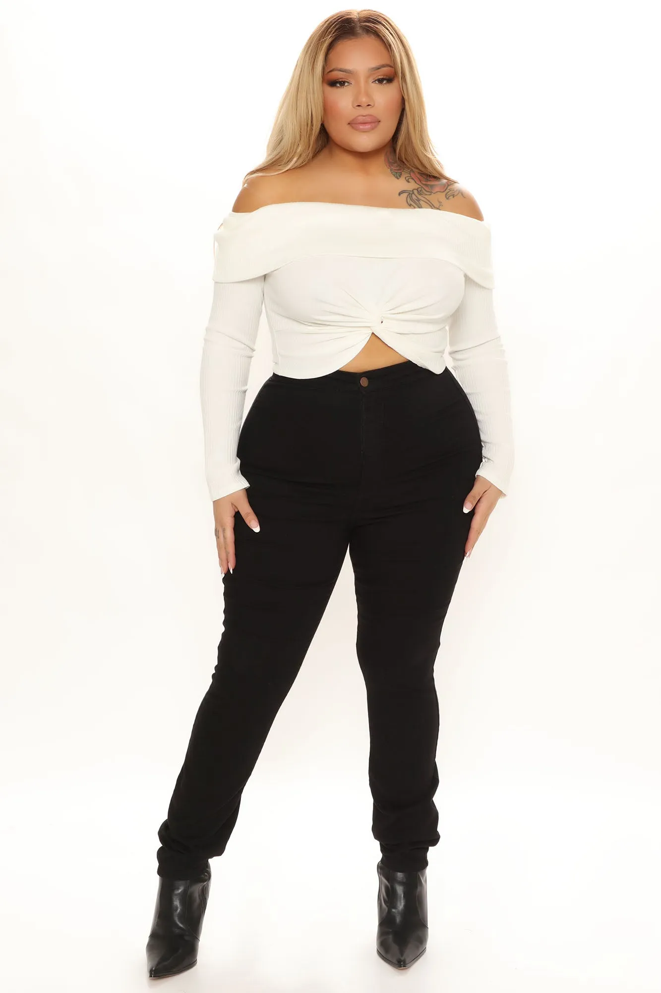 Alexi Off Shoulder Top - Ivory