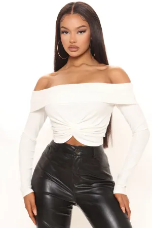 Alexi Off Shoulder Top - Ivory