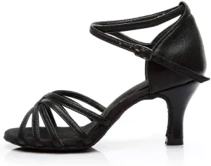 AMDBEL Dress Shoes For Women, Dance Shoes For Women Ballroom, Rhinestones Ballroom Dance Shoes Women Latin Salsa Performance Dance Shoes Suede Sole