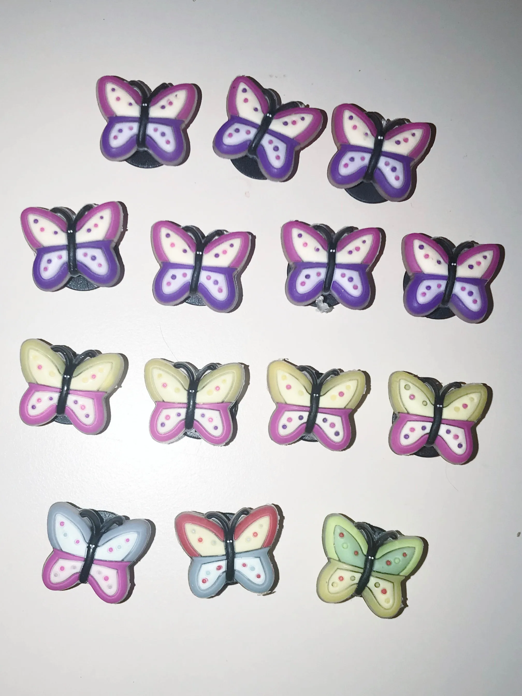 Authentic limited stock shoe charms from 06-07, butterfly, princess