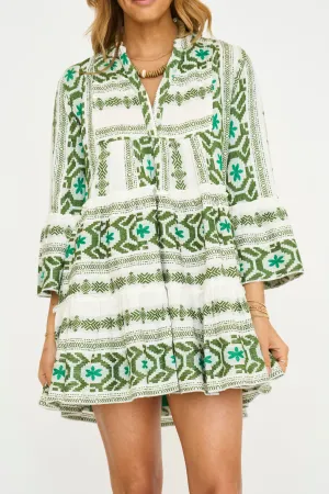 Best Days Babydoll Dress - Green
