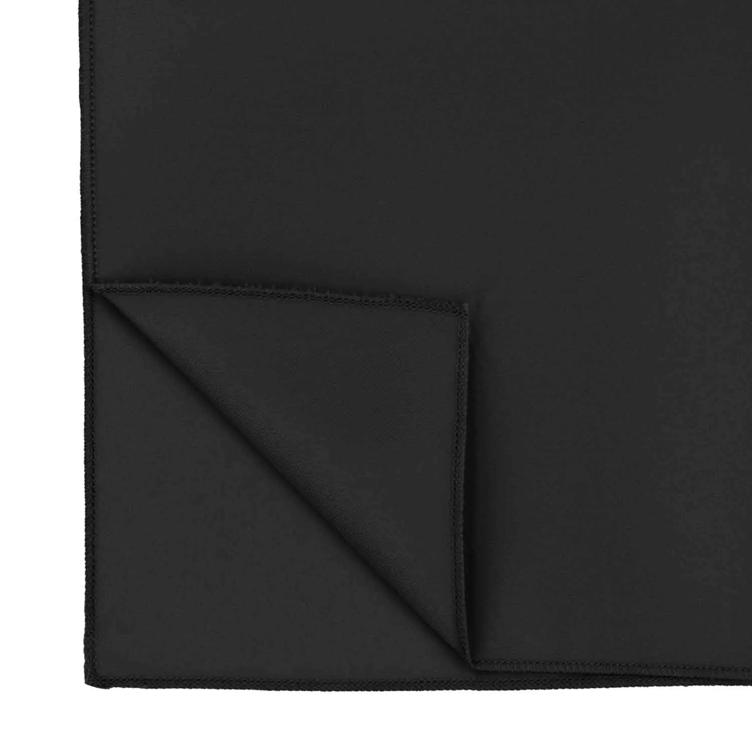 Black Solid Color Scarf