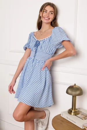 BREEZE THROUGH PARADISE WOVEN MINI DRESS