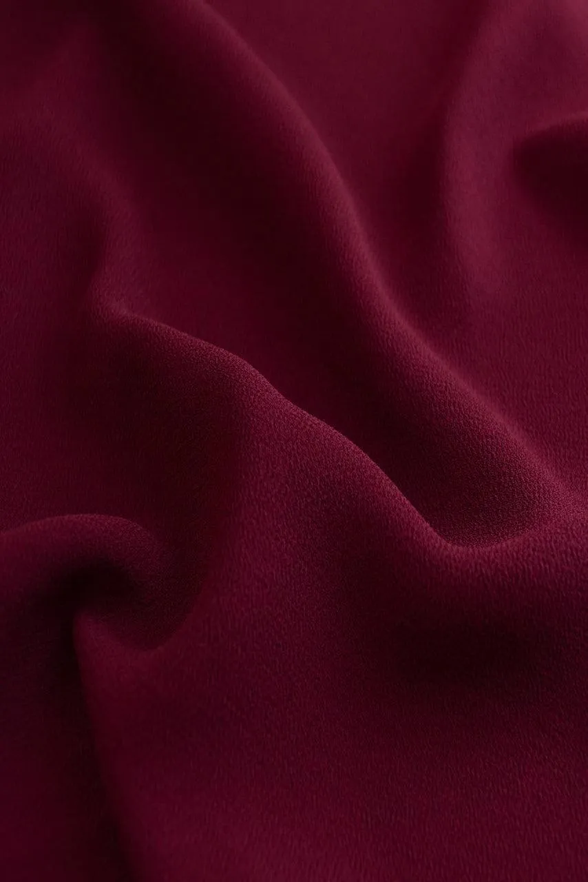 Classic Chiffon Hijab - Crimson
