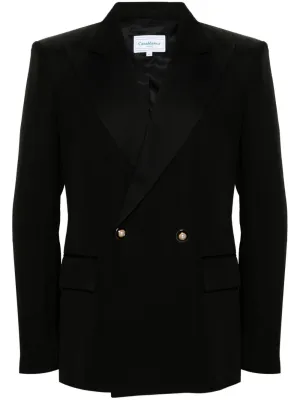 double-breasted tuxedo blazer