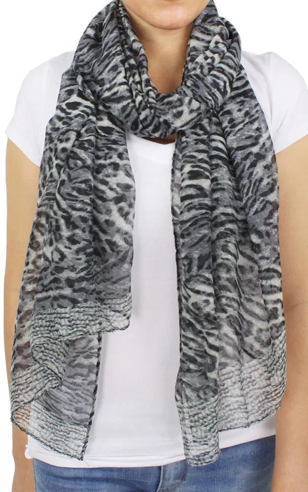 EAS9596 Animal Print Oblong Scarf
