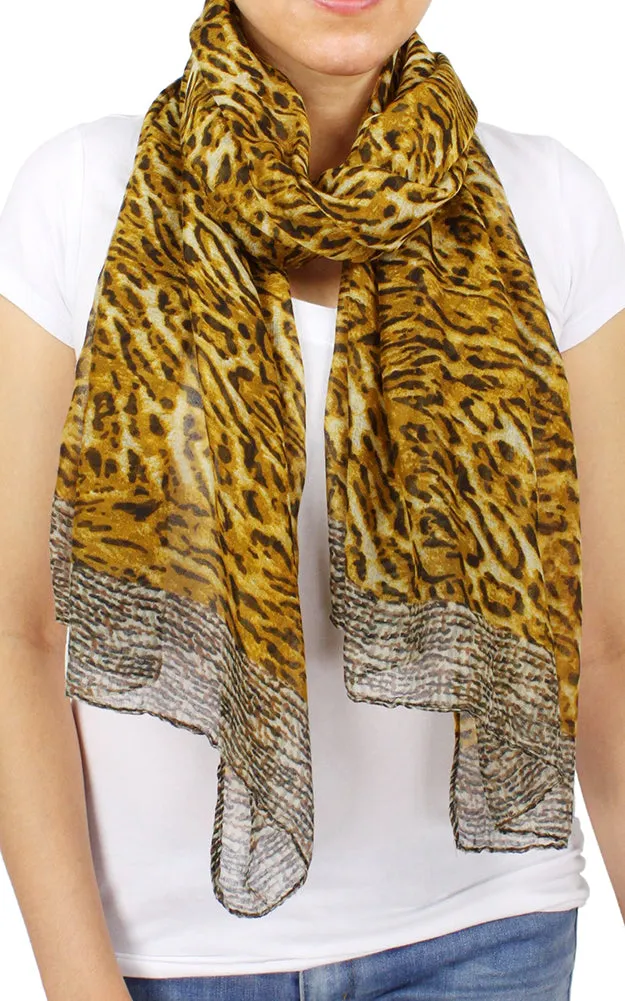 EAS9596 Animal Print Oblong Scarf