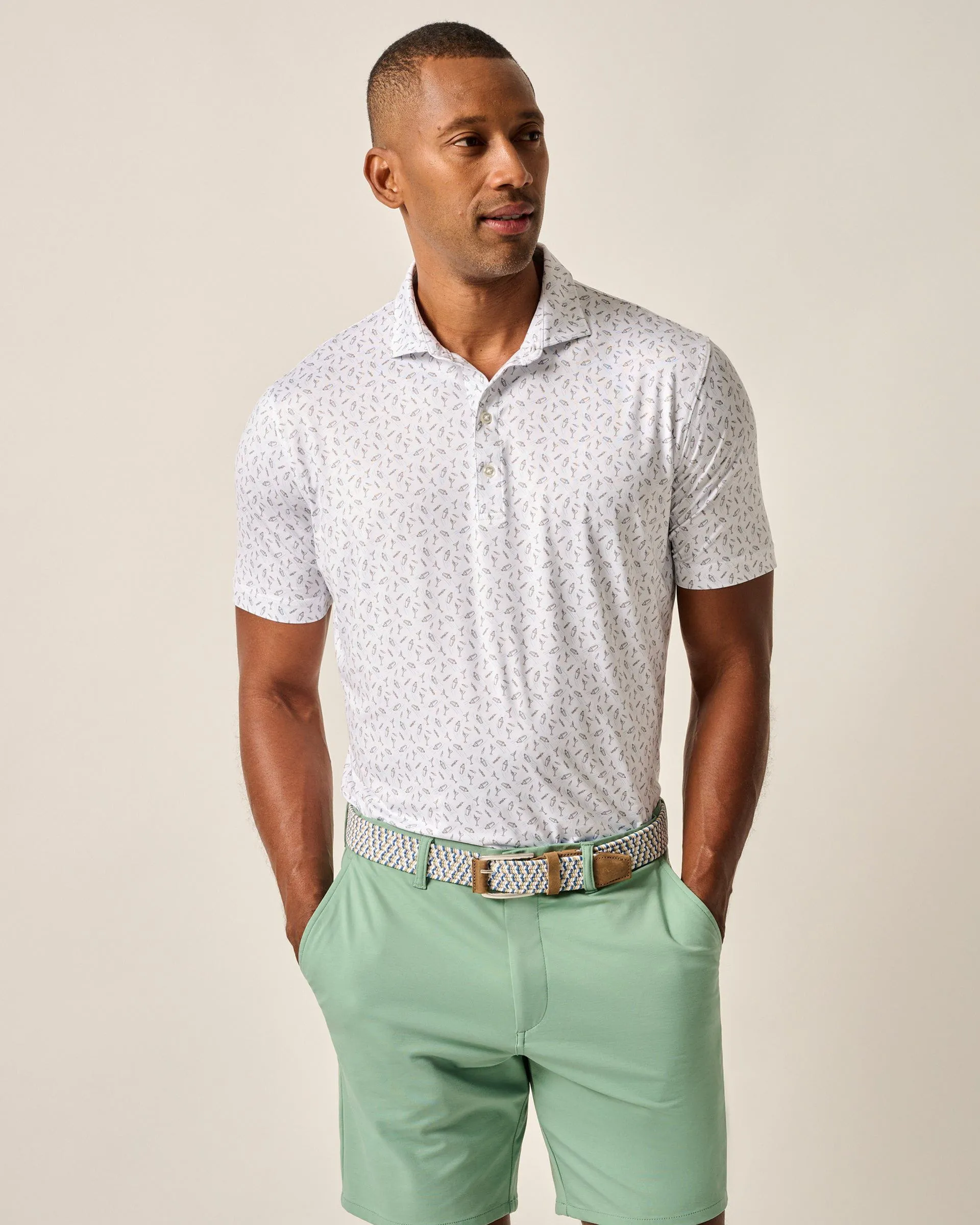 Featherweight Performance Polo - Tini Print