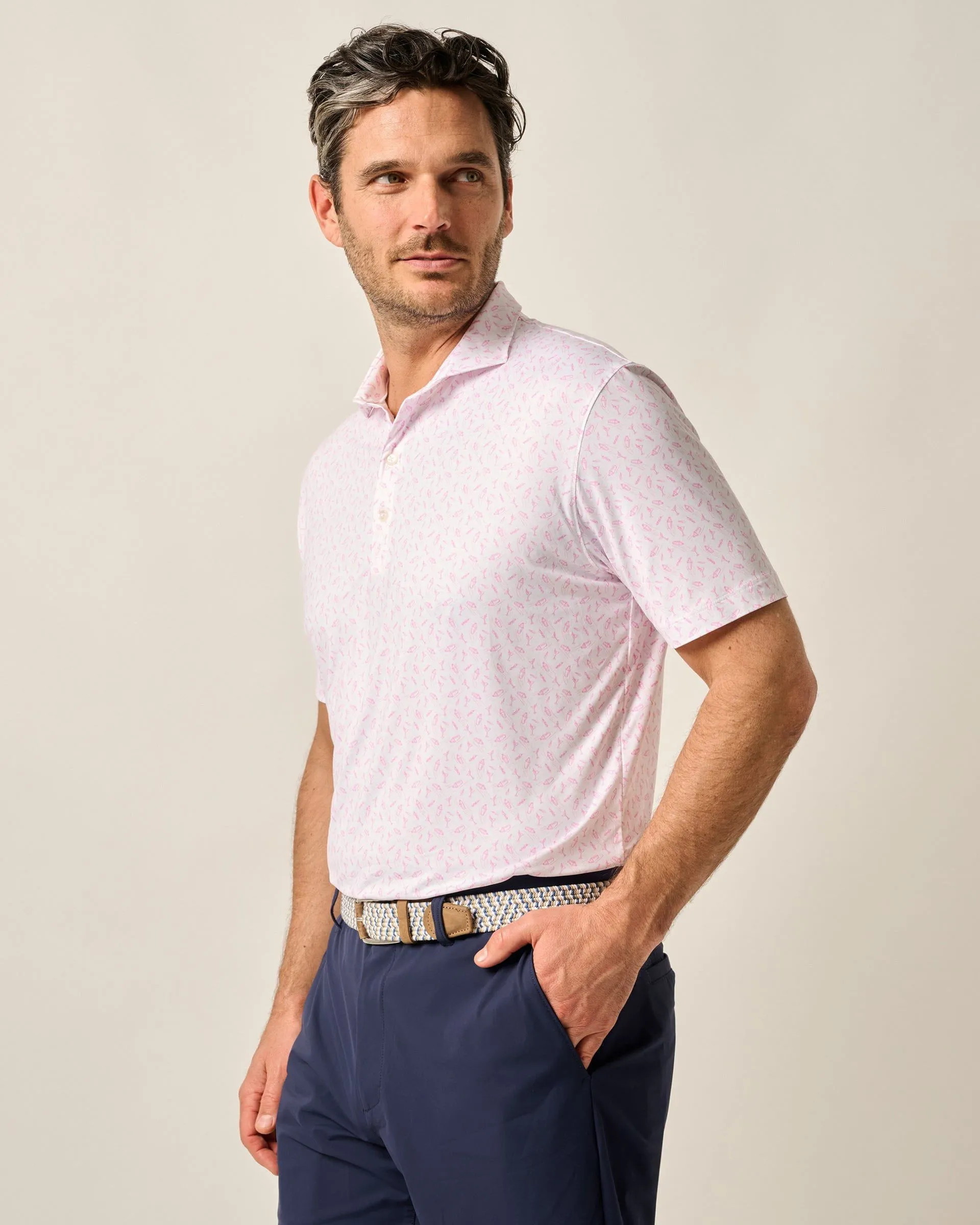 Featherweight Performance Polo - Tini Print
