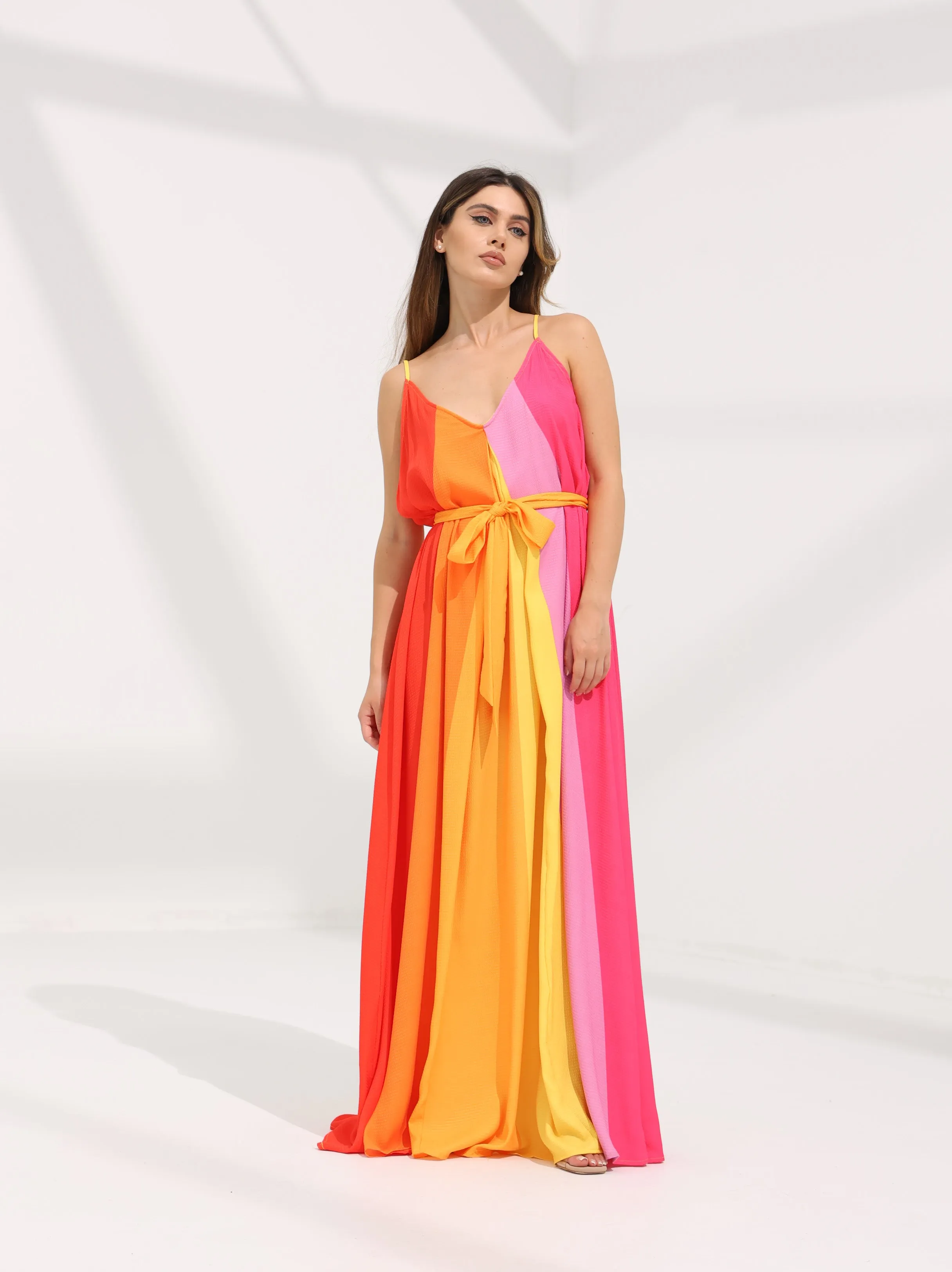 Front Tie Maxi Dress