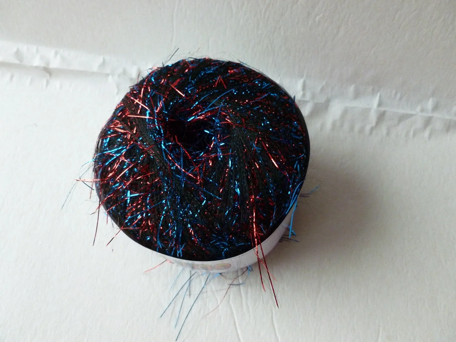 GlitterLash by Plymouth Yarns, Variegated Metallic Eyelash