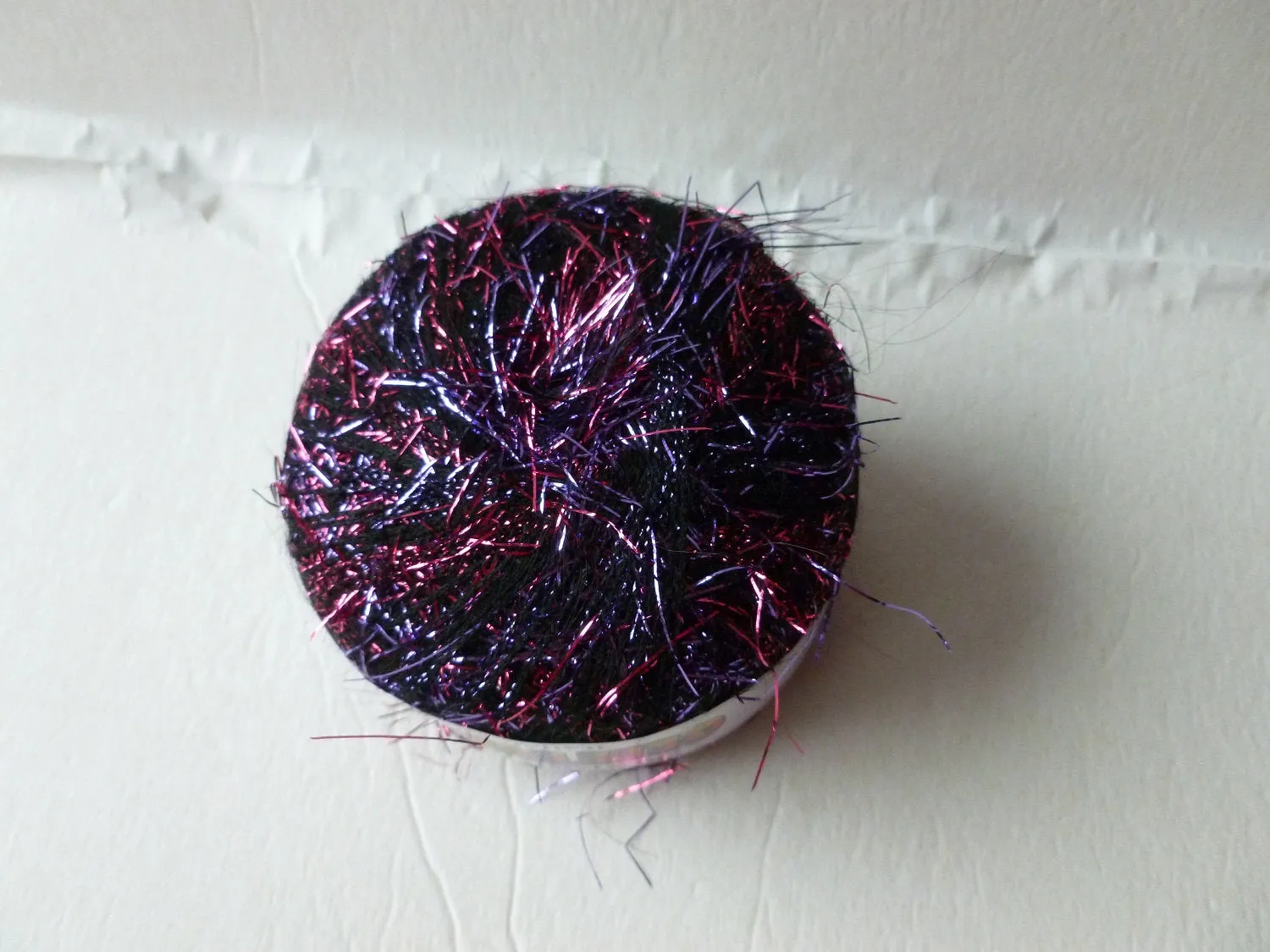 GlitterLash by Plymouth Yarns, Variegated Metallic Eyelash