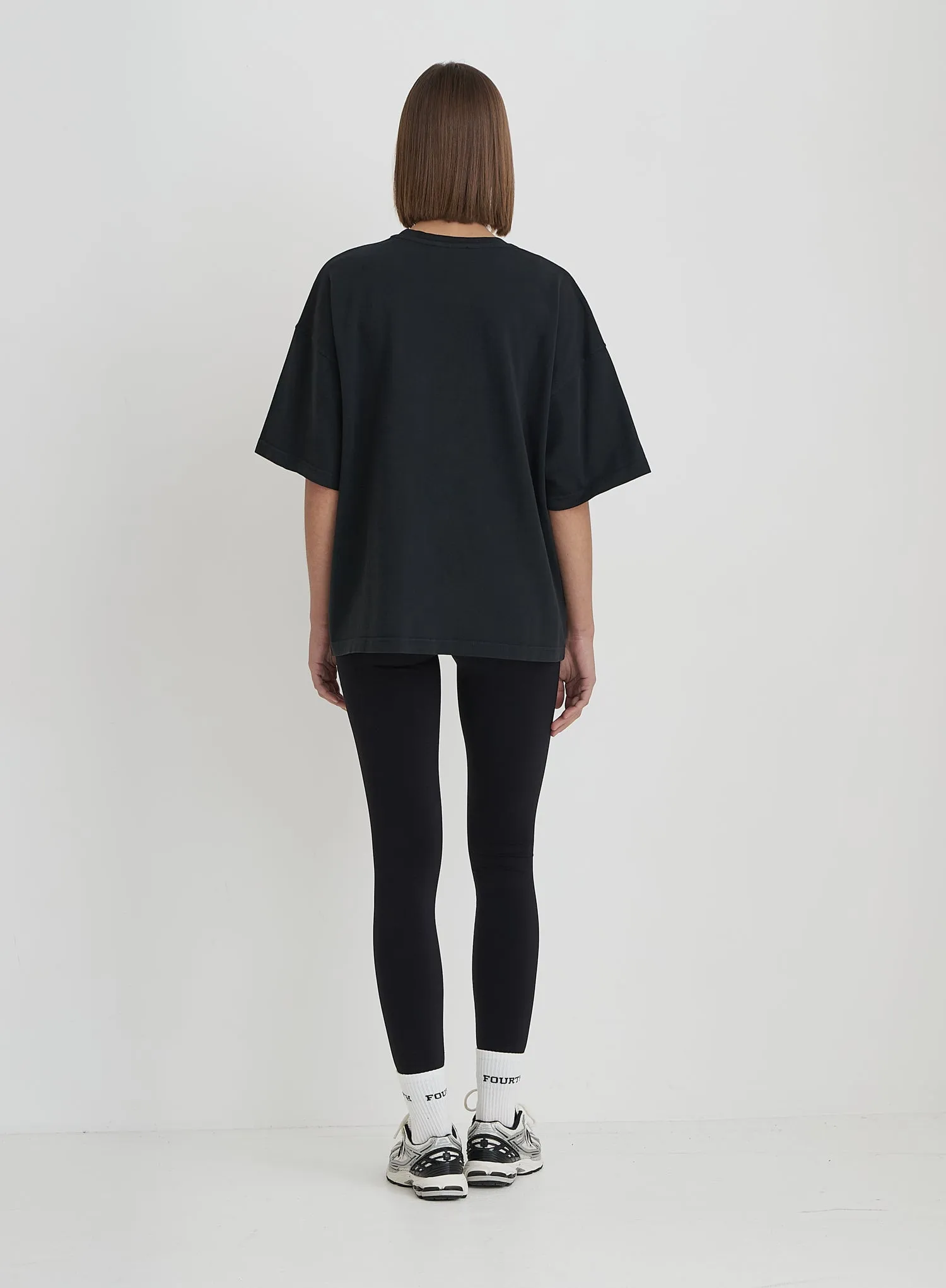 Grey Acid Wash Oversized Distressed Slogan T-Shirt- Finn