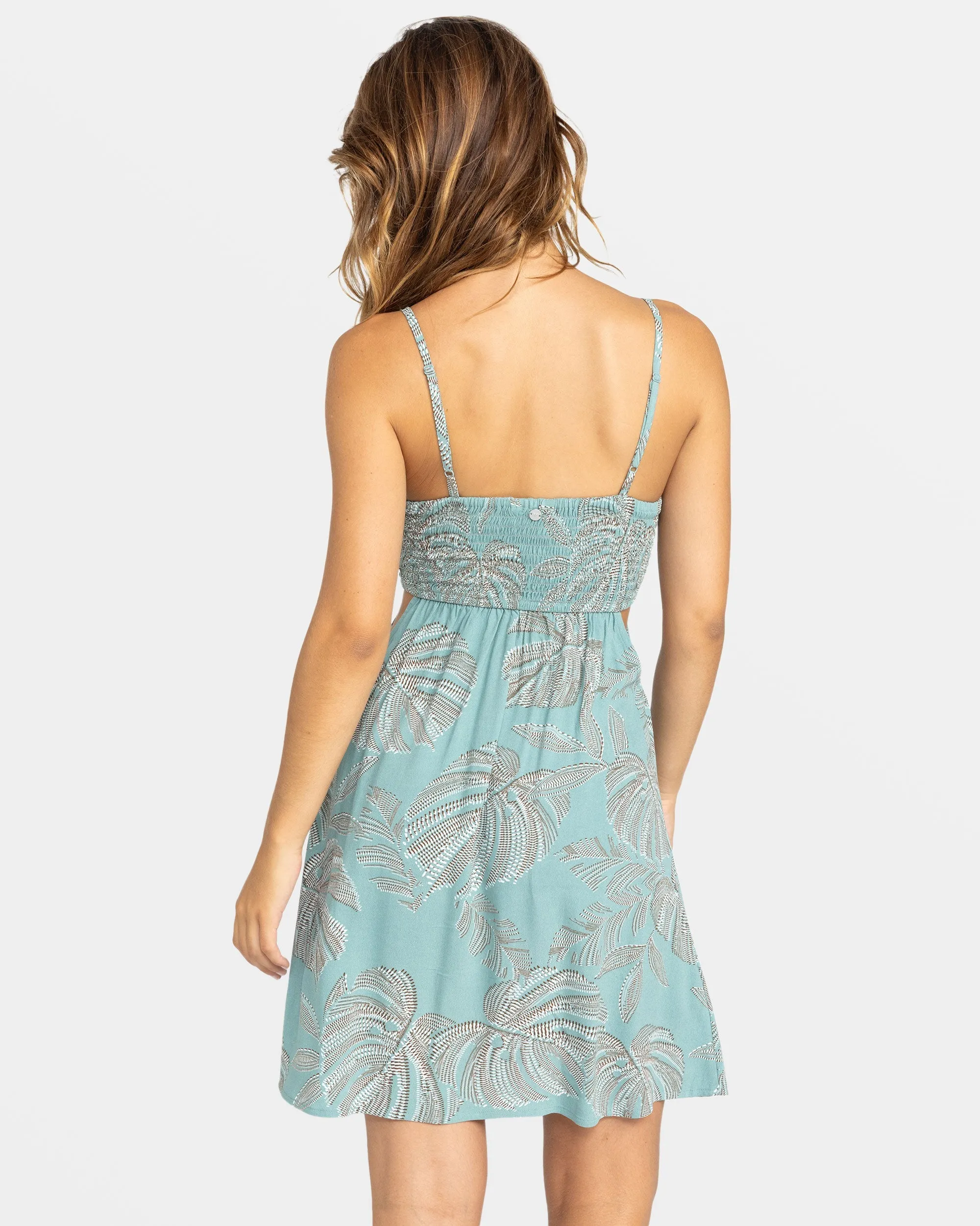 Hot Tropics Mini Dress - Mineral Blue The Palms Apparel