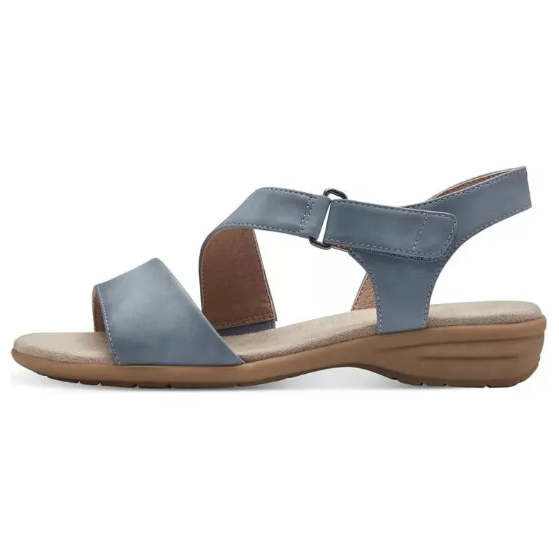 Jana 28167 DENIM Touch Fastening Wide Fit Sandal 28167-802