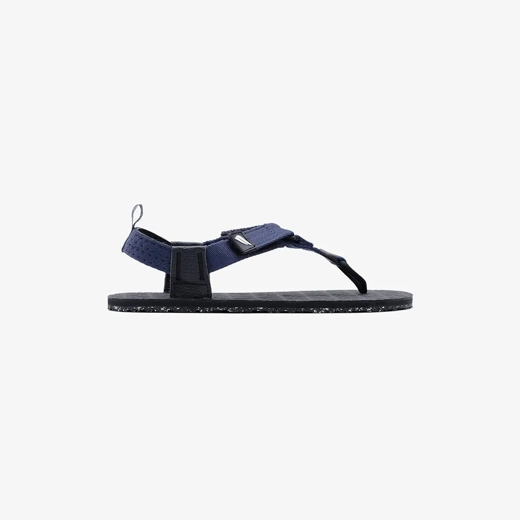 Jelajah Road Barefoot Flip Flops - Orion Blue On Black