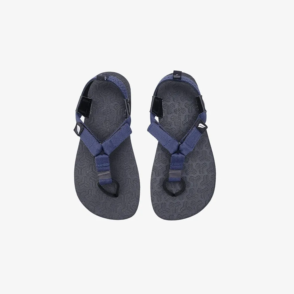 Jelajah Road Barefoot Flip Flops - Orion Blue On Black
