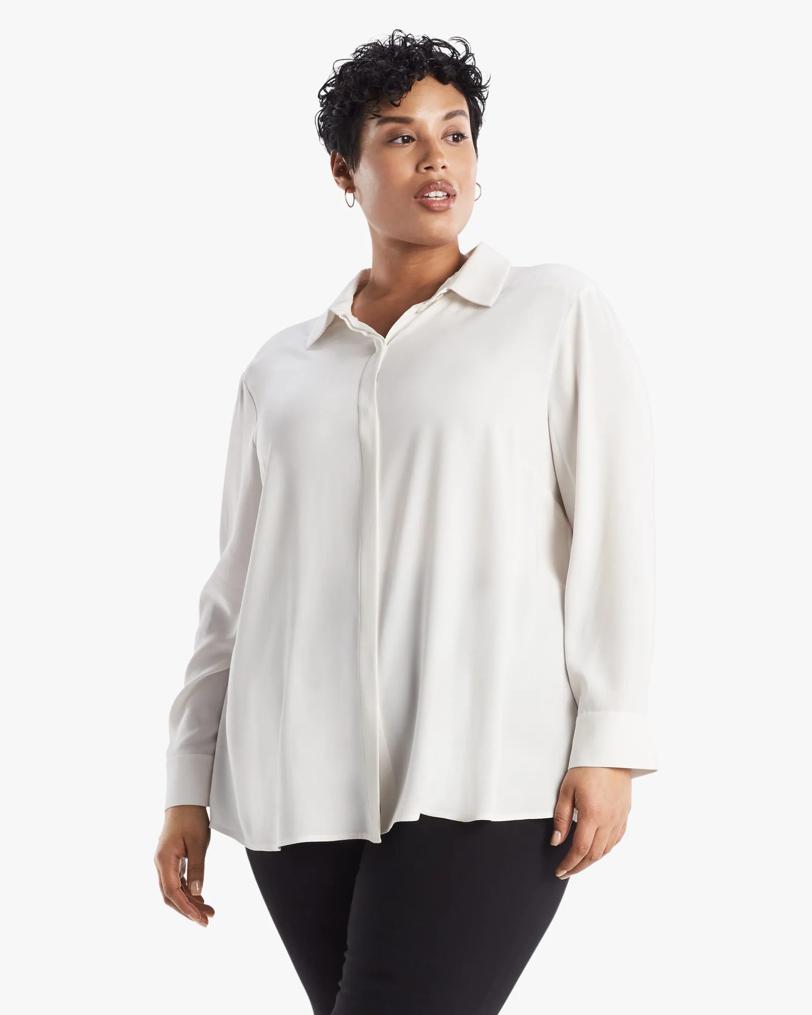 Lagarde Button-Up Top | Ivory