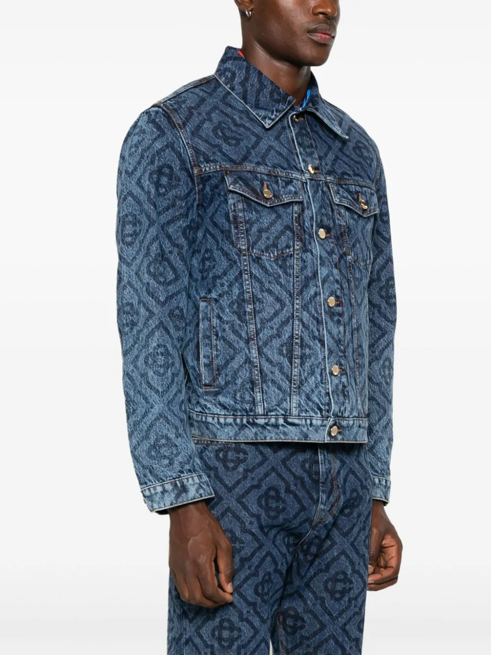 Laser Monogram denim jacket