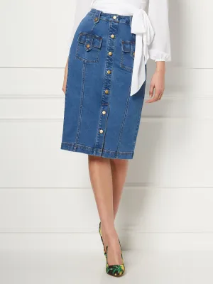 Lyonne Denim Skirt - Eva Mendes Collection