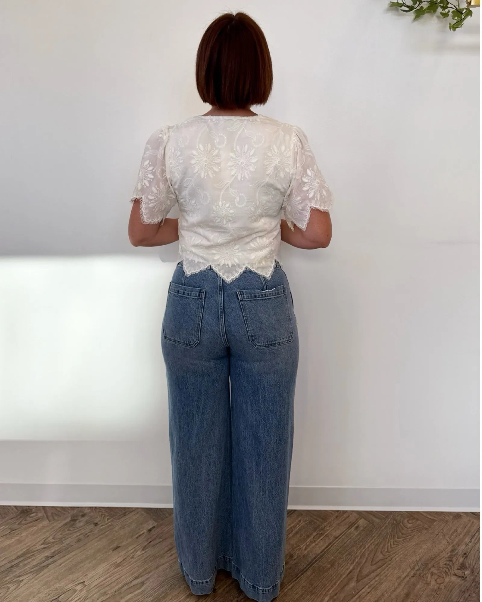 Mahla Tie Front Short Sleeve Top