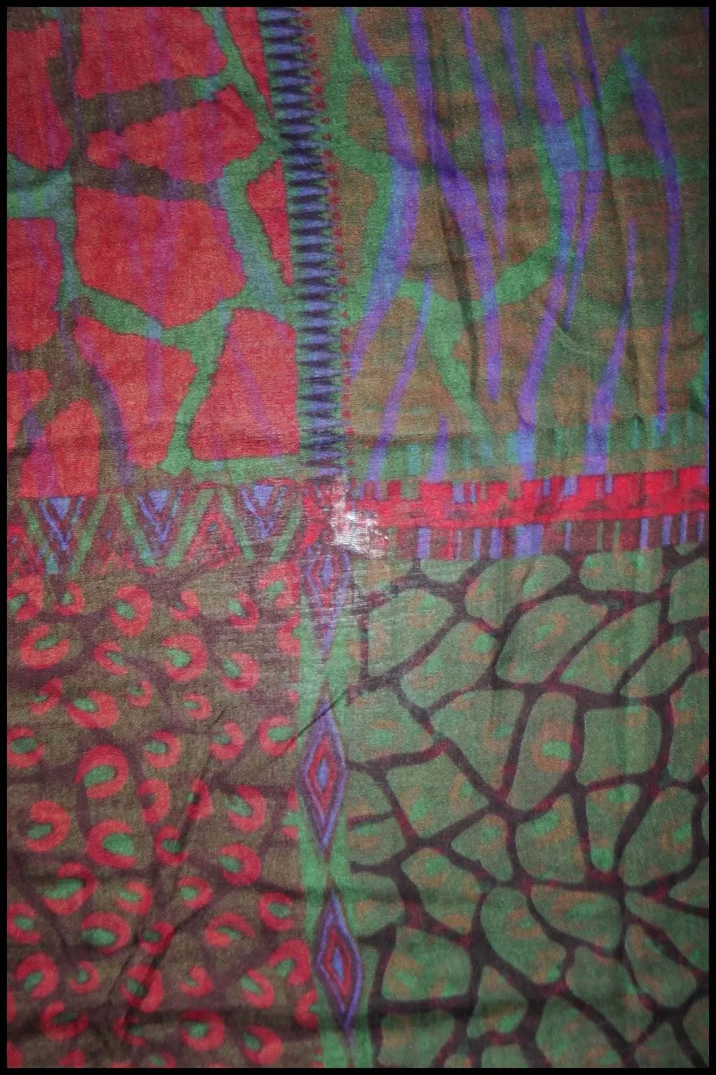Mixed Tribal Animal Print Scarf