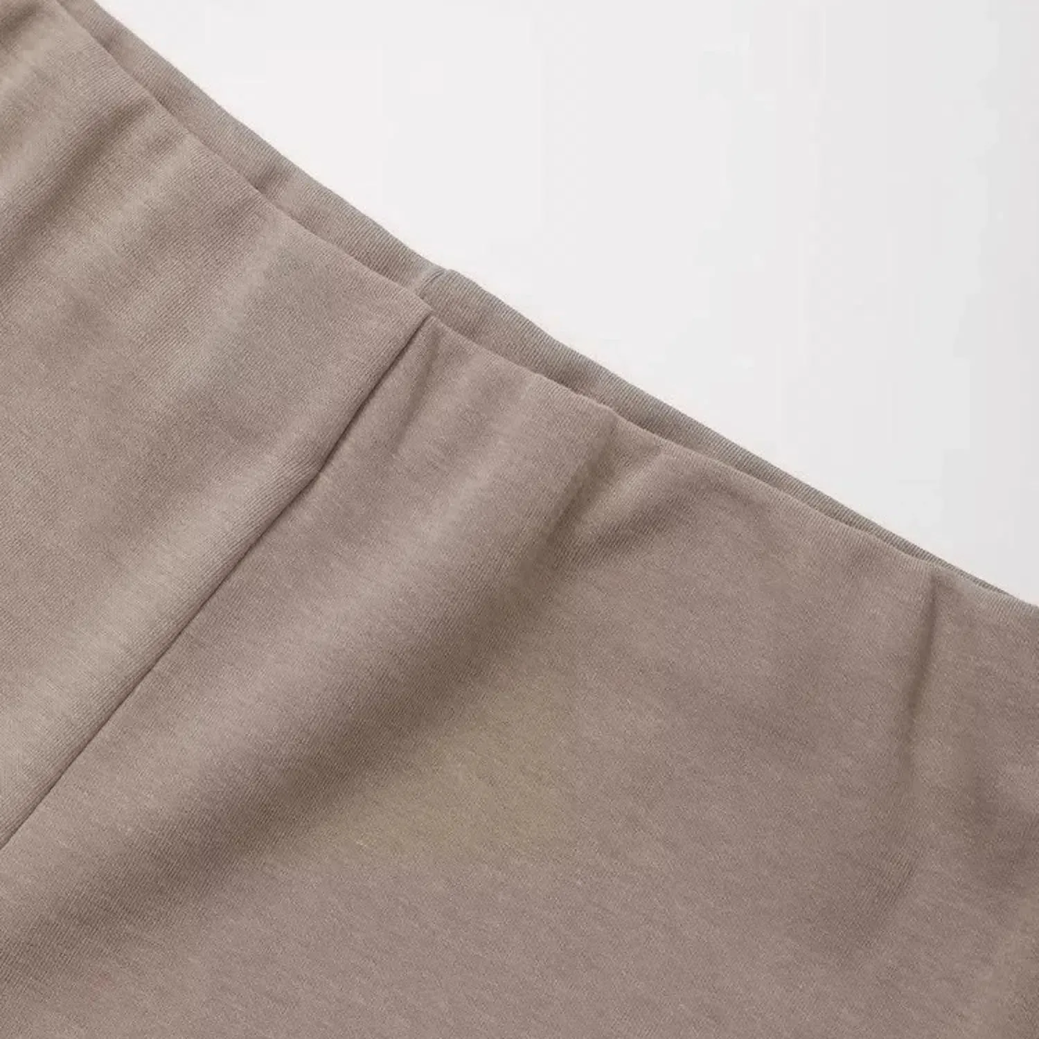 Nerissa Set – Brown-gray – Wide-leg high-waisted pants