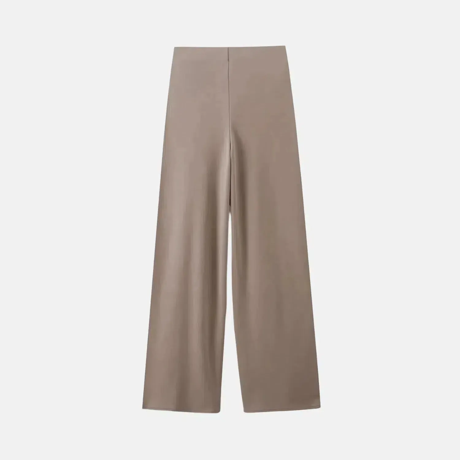 Nerissa Set – Brown-gray – Wide-leg high-waisted pants