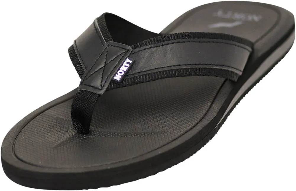 NORTY Mens 8-13 Black 2 Sandal 11174