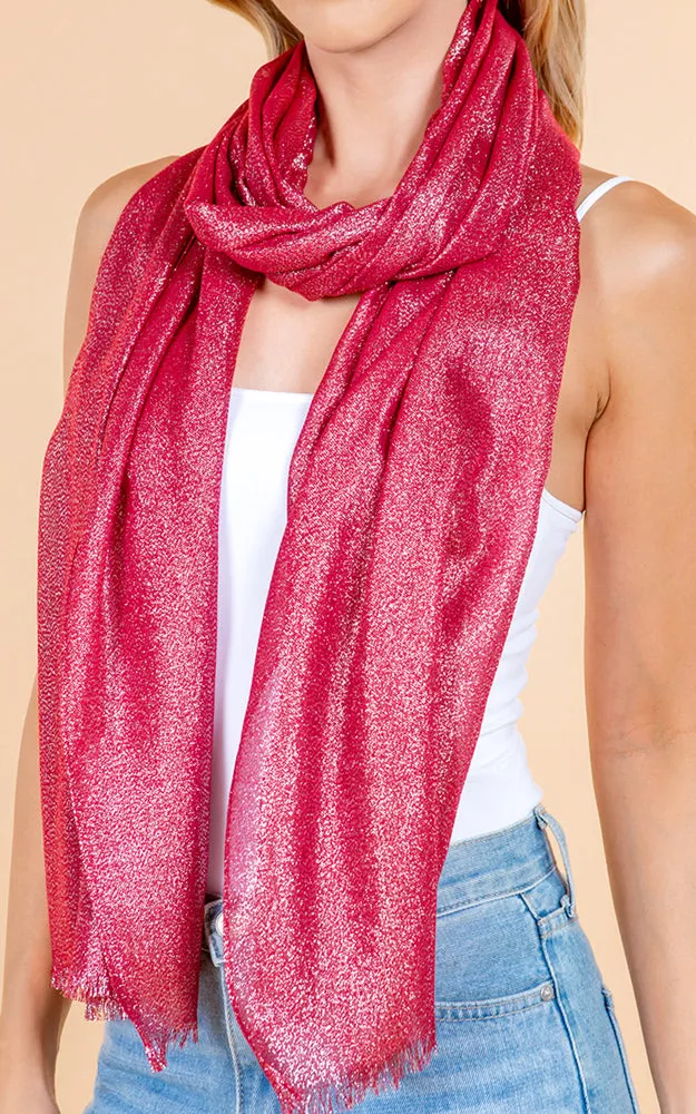 OP4247 Metallic Shiny Oblong Salon Scarf