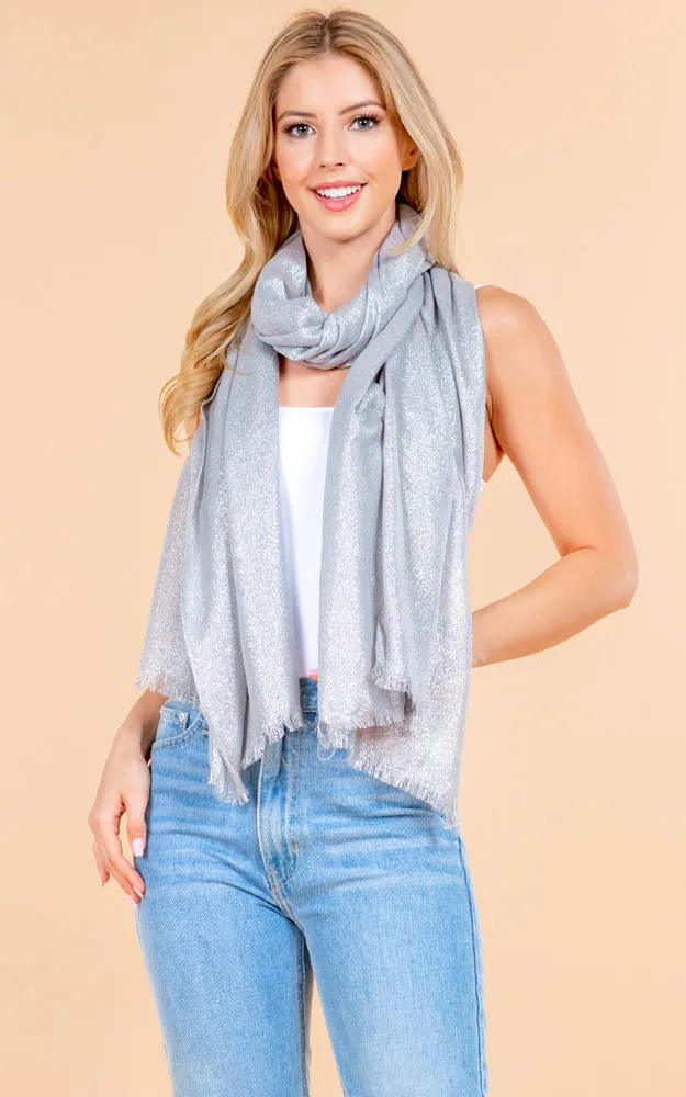 OP4247 Metallic Shiny Oblong Salon Scarf