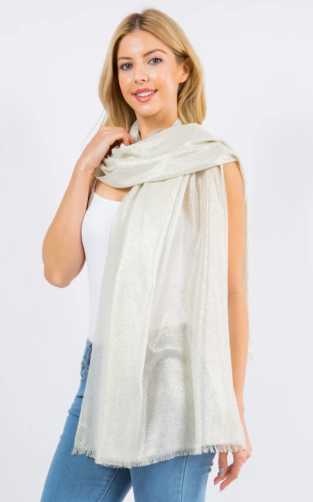 OP4247 Metallic Shiny Oblong Salon Scarf