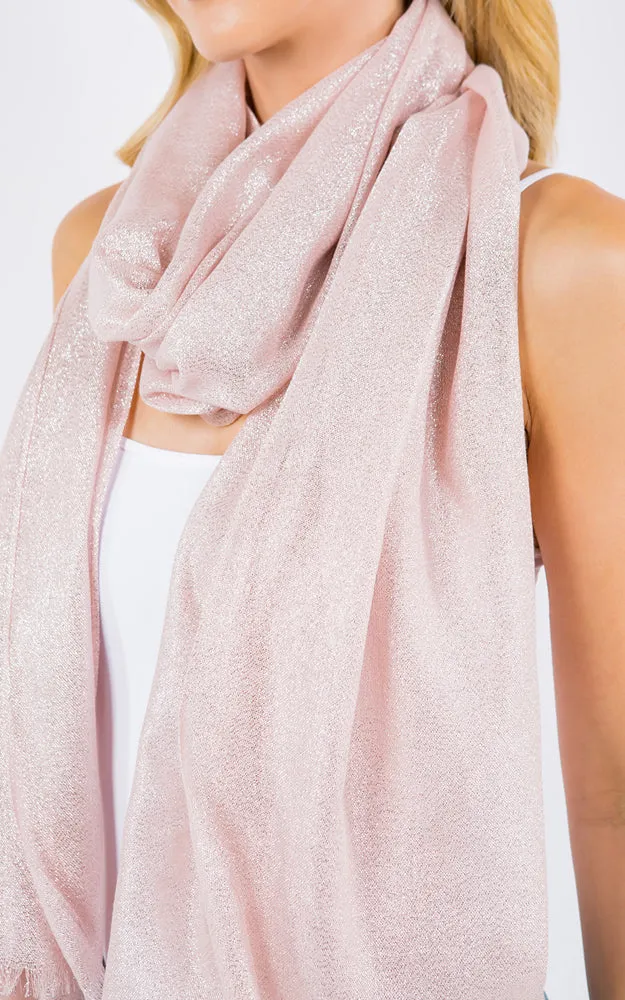 OP4247 Metallic Shiny Oblong Salon Scarf