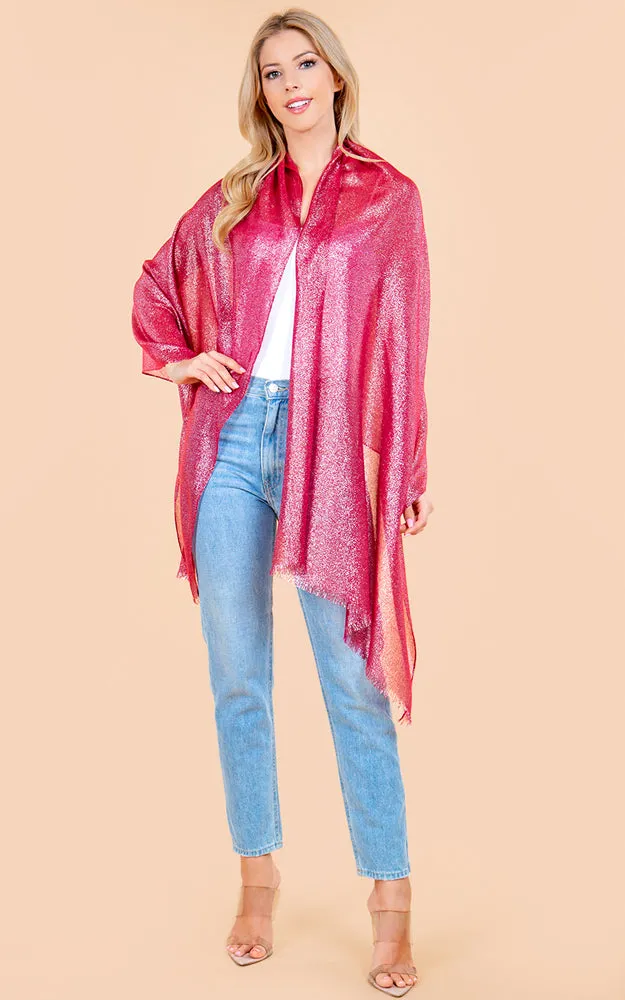OP4247 Metallic Shiny Oblong Salon Scarf