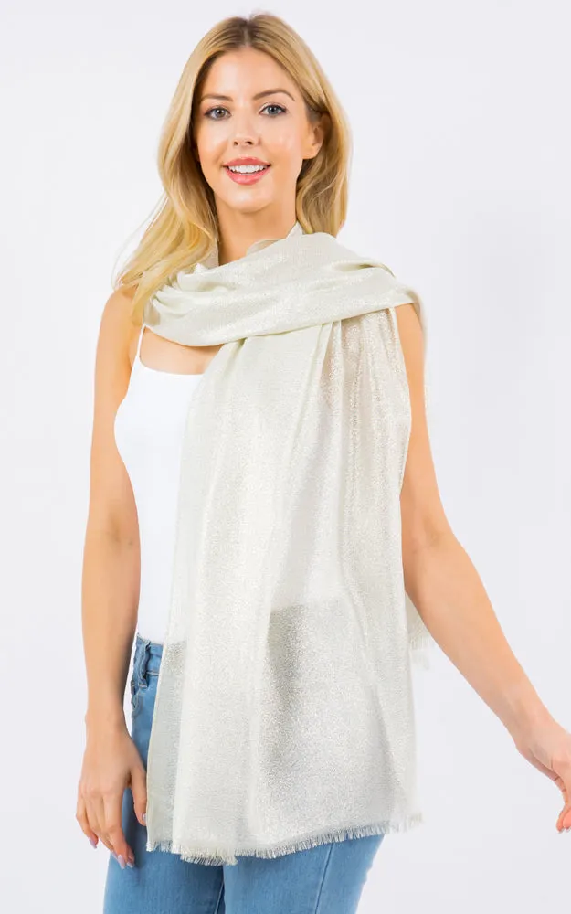 OP4247 Metallic Shiny Oblong Salon Scarf