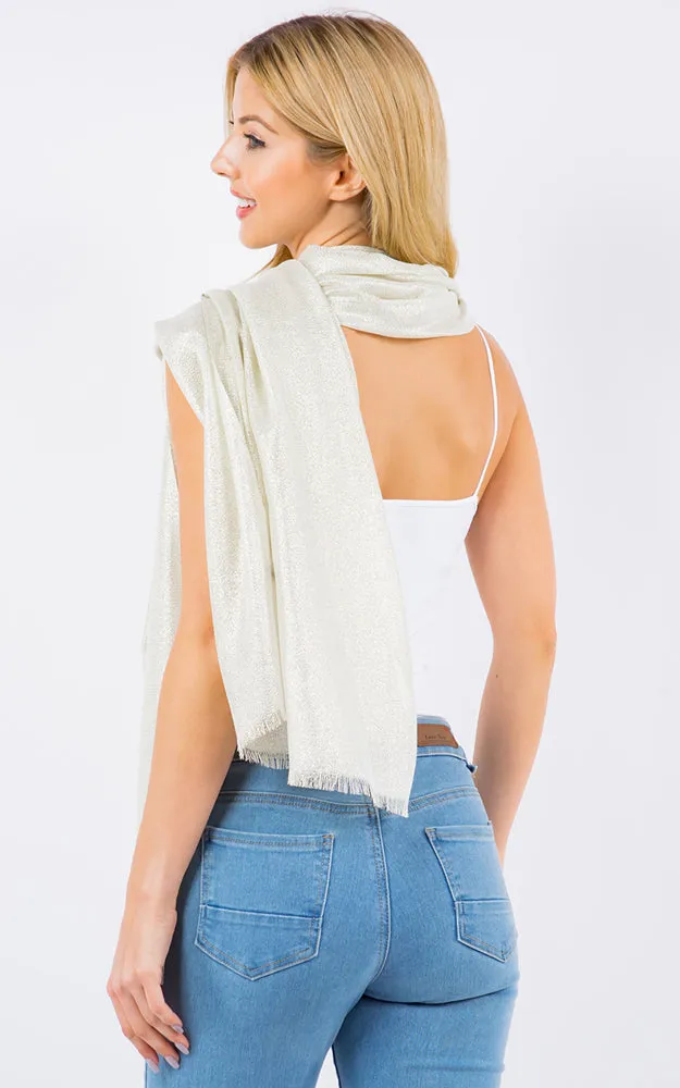 OP4247 Metallic Shiny Oblong Salon Scarf