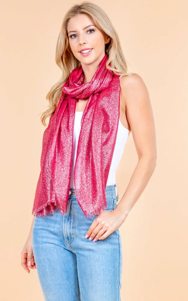 OP4247 Metallic Shiny Oblong Salon Scarf