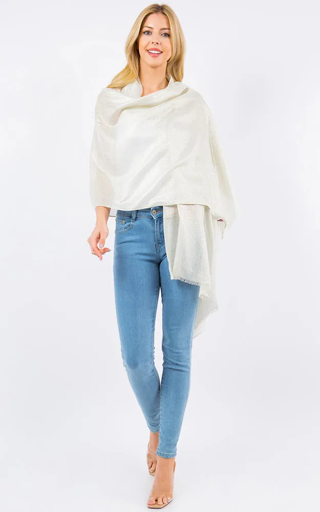 OP4247 Metallic Shiny Oblong Salon Scarf