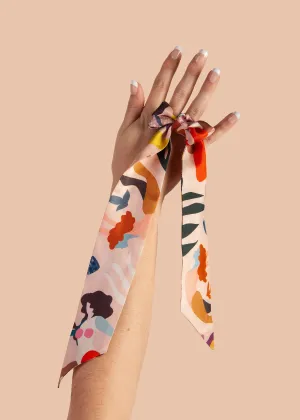 Peach She/Her Silk Twilly Ring Set by Dora Nola