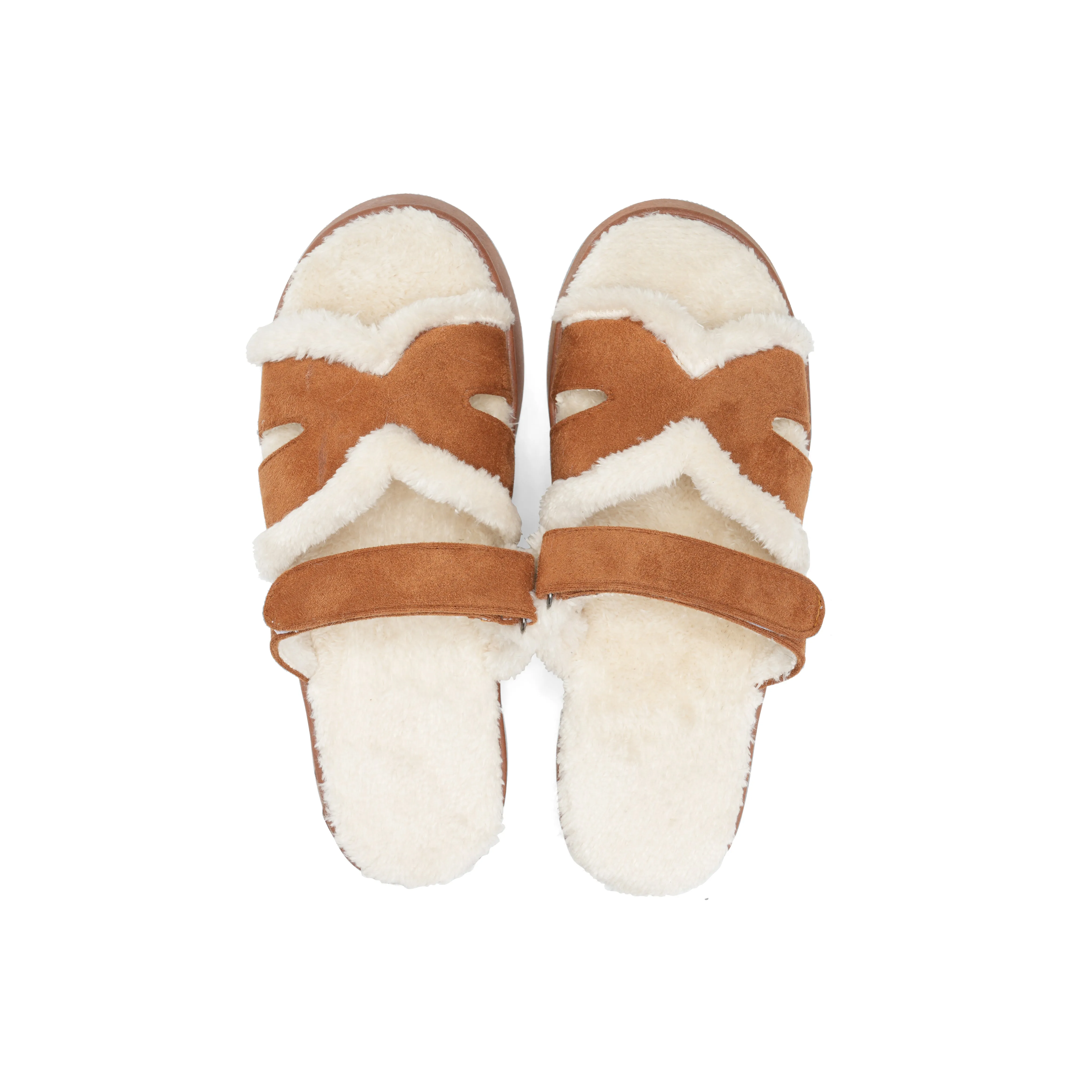 Plush Minimal Slides - Camel
