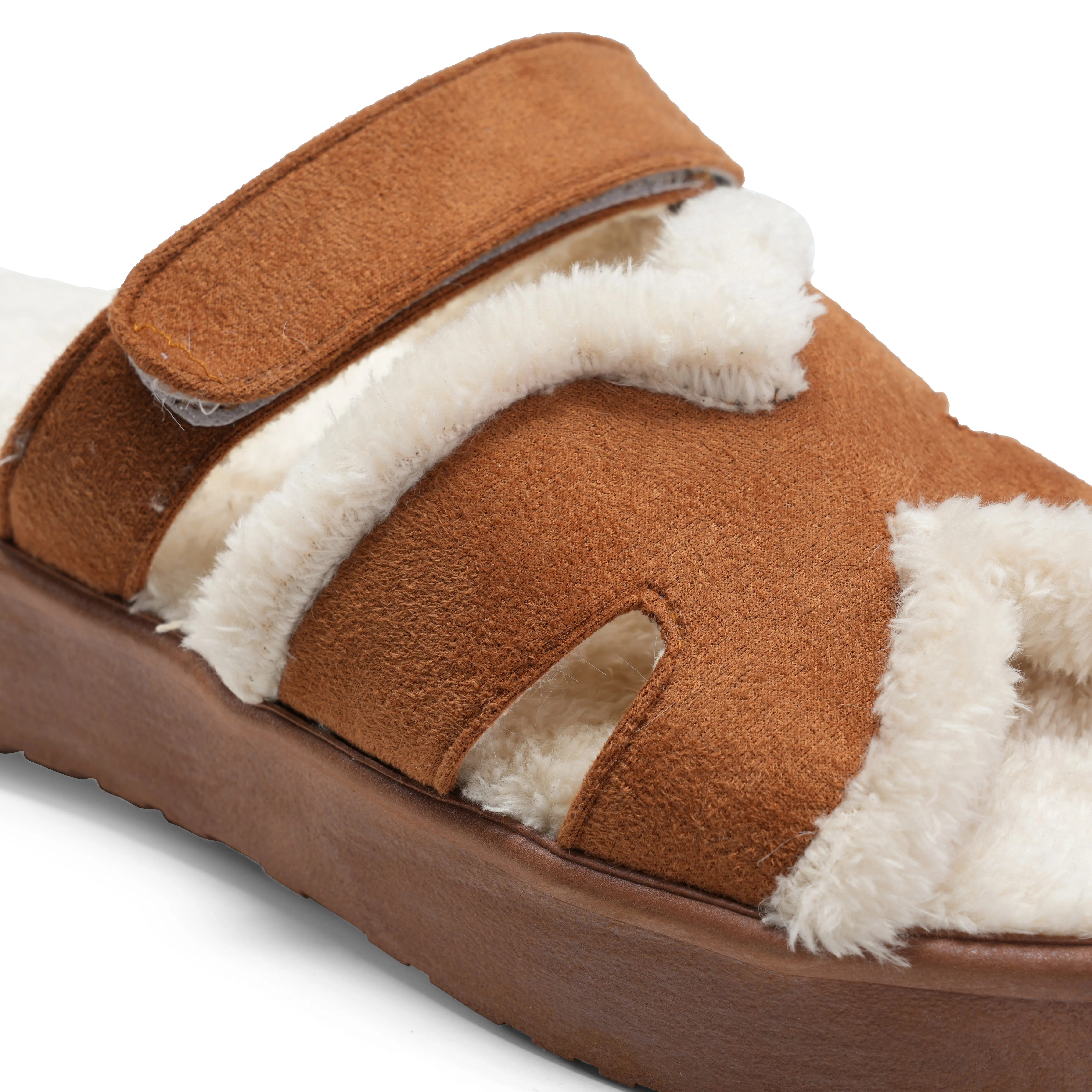 Plush Minimal Slides - Camel