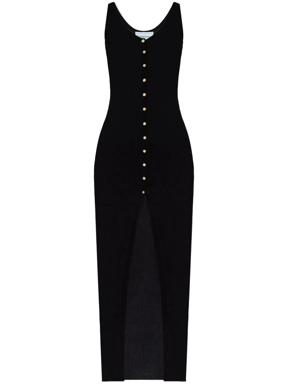 ribbed-knit maxi dress