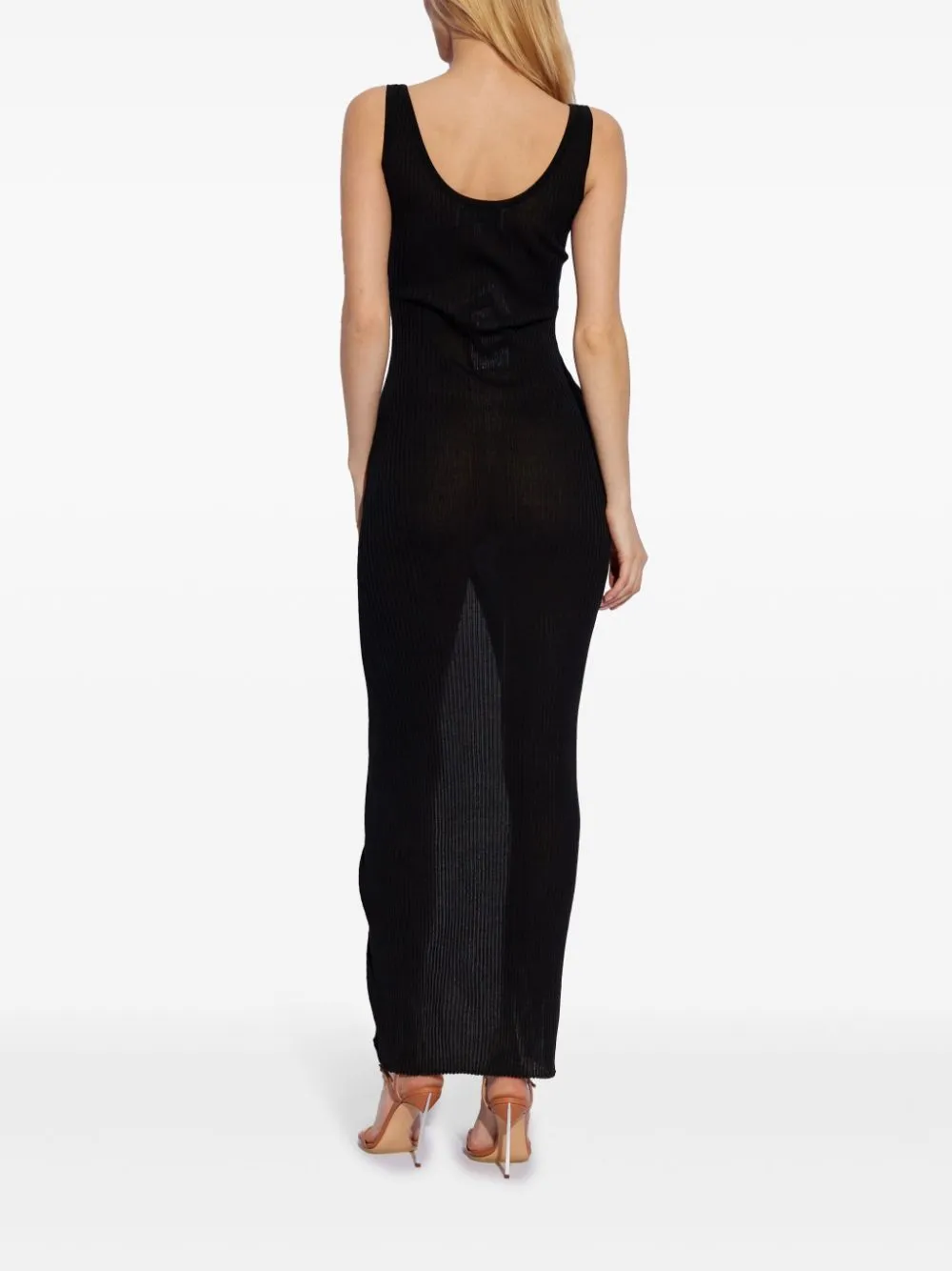 ribbed-knit maxi dress
