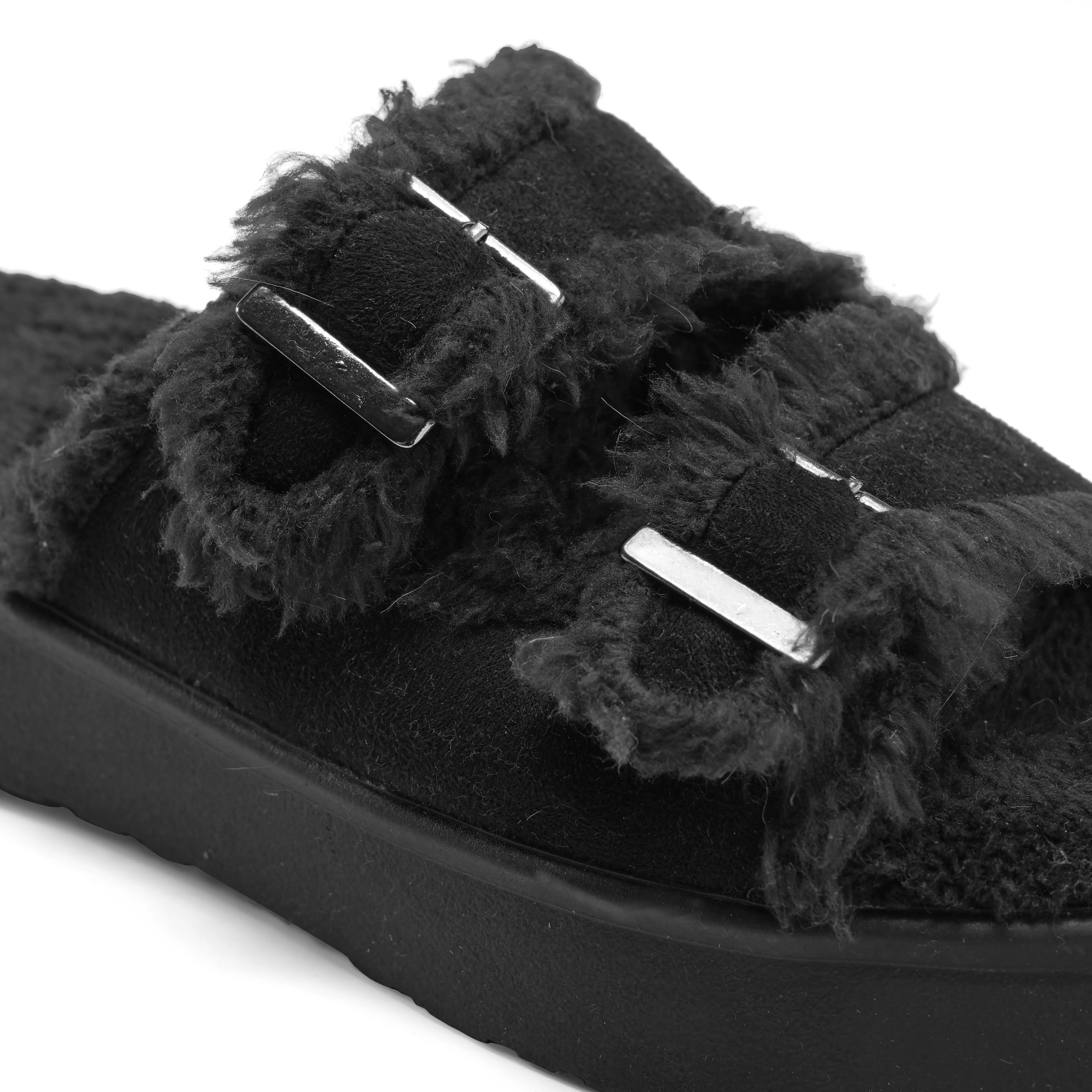 Rustic Buckle Comfort - Black