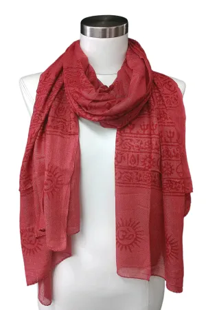 Sale Handmade Om Printed Scarves