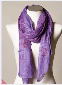 Sale Handmade Om Printed Scarves