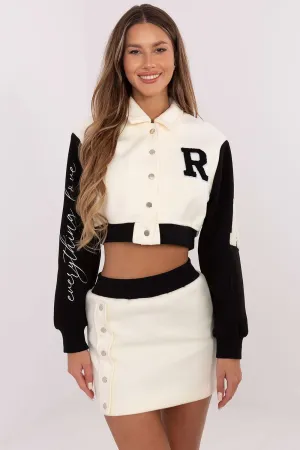 Sporty Chic Embroidered Set