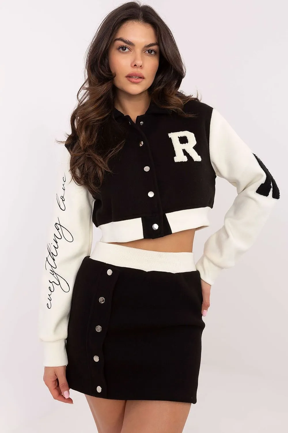 Sporty Chic Embroidered Set