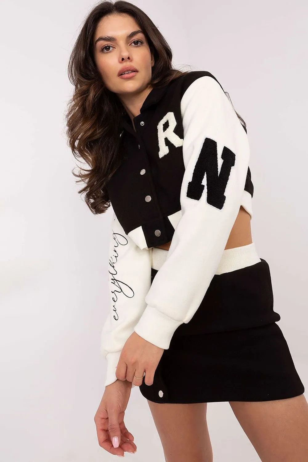 Sporty Chic Embroidered Set