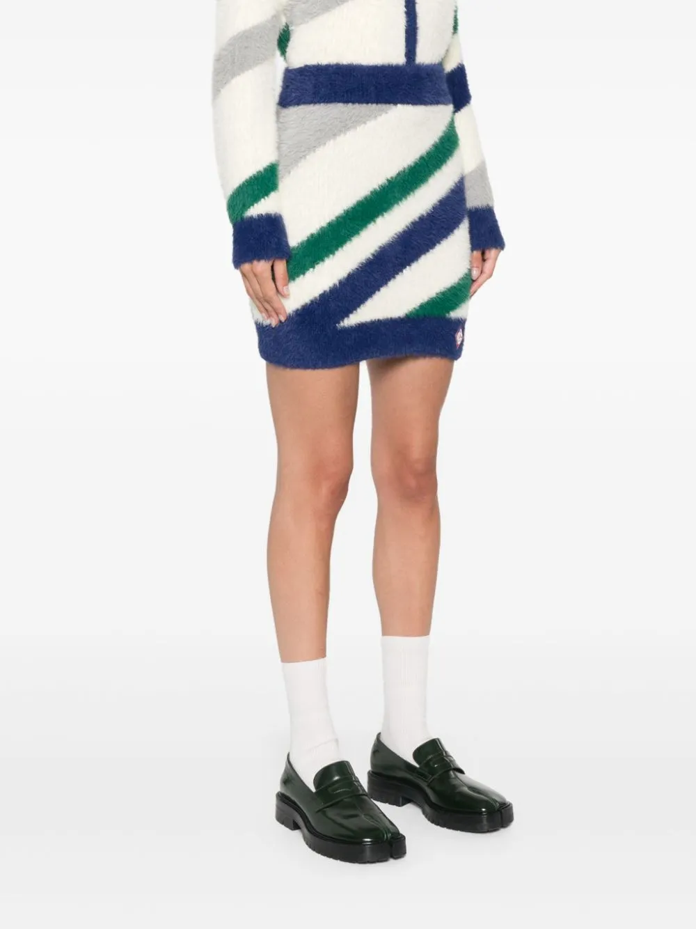 striped skirt